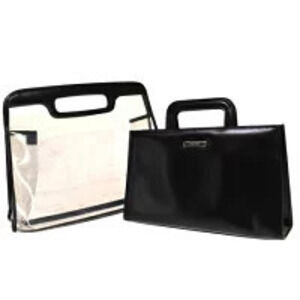 Gucci Handbag Clear Black Vinyl Leather